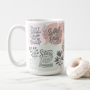 Mug Motivational Daily Reminder Citations Botanique Ch