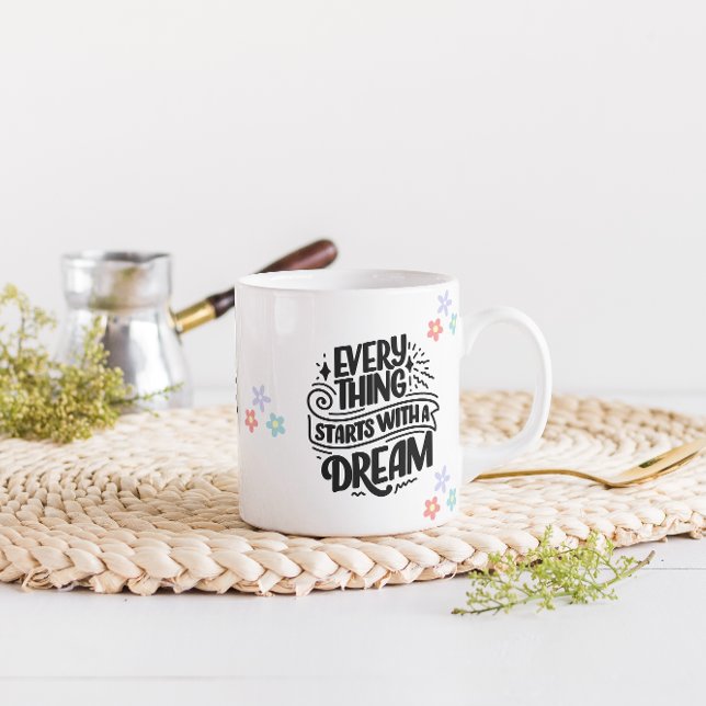Mug motivationnel pour le succès et l'inspiration (Créateur téléchargé)