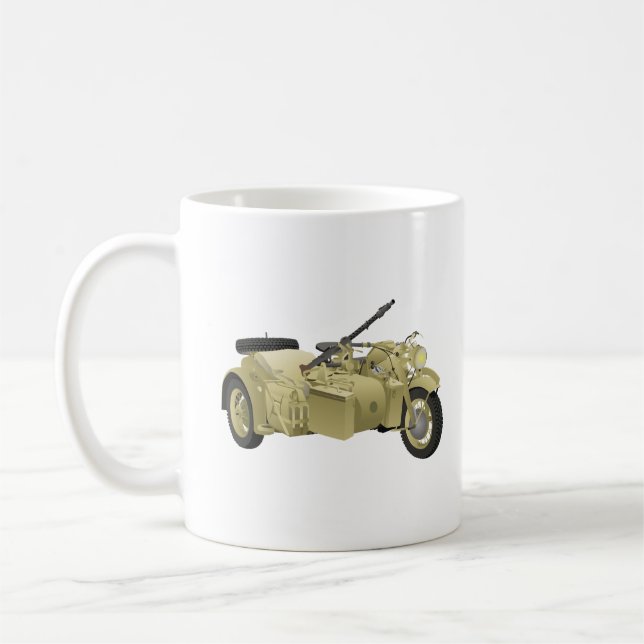 Mug Moto 2ÈME GUERRE MONDIALE allemand avec Sidecar (Gauche)