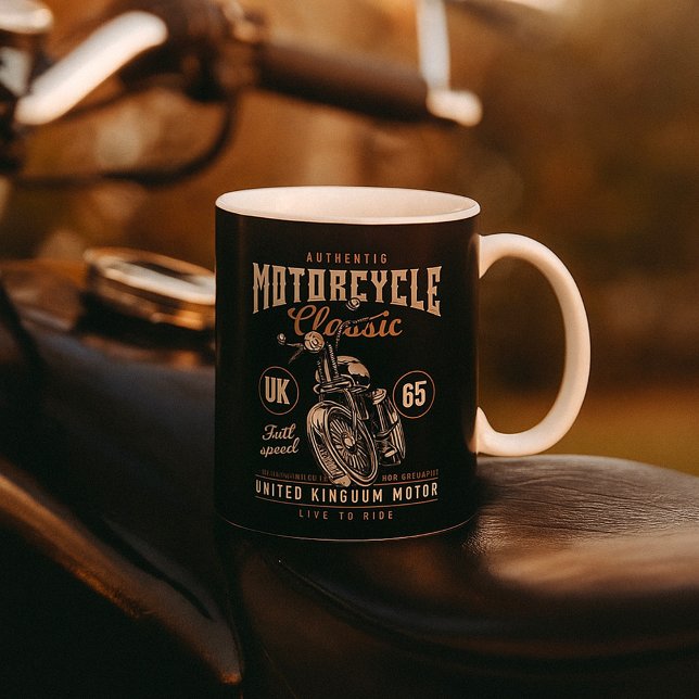 Mug Moto Classique Authentique (Créateur téléchargé)