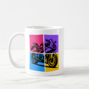 Mug Moto de sport Pop Art
