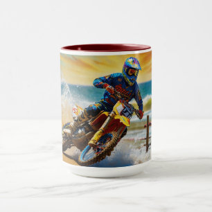 Mug Motocross Racer à Beach Race