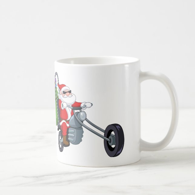 Mug motocycliste santa claus (Droite)