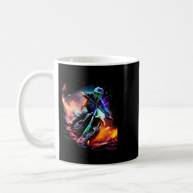 Mug Motorcross Motorcycle Enduro Motorcross Fan (Gauche)