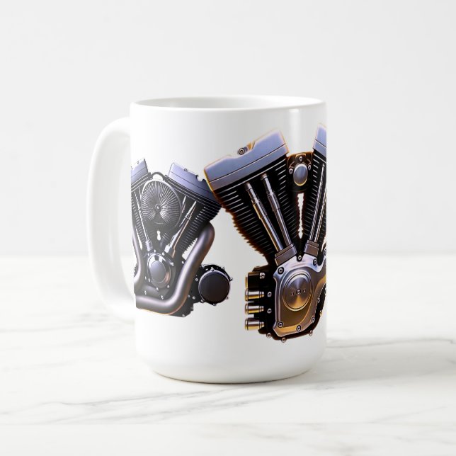 Mug Motorcycle Engine Coffee (Devant gauche)