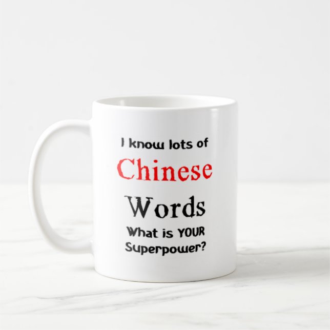 Mug mots chinois (Gauche)