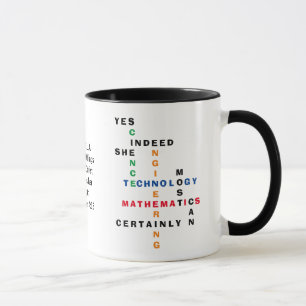 Mug Mots-croisés STEM Motivationnelles Femmes