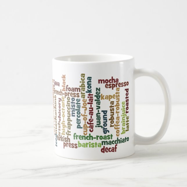 Mug Mots de café (Droite)
