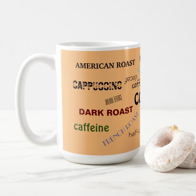 Mug Mots de café (Avec donut)