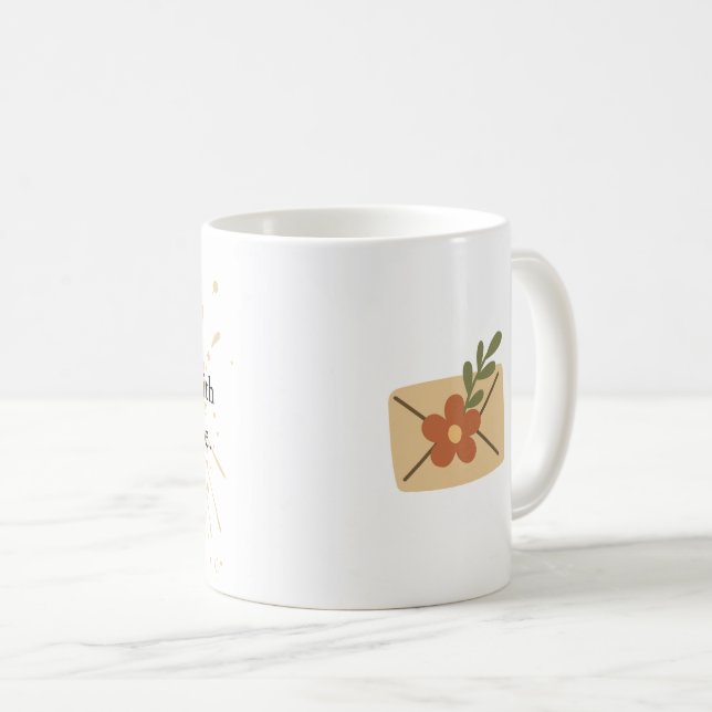 Mug Mots d'inspiration esthétique design personnel. (Devant droit)