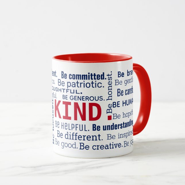 Mug Mots inspirants Word Cloud (Devant droit)