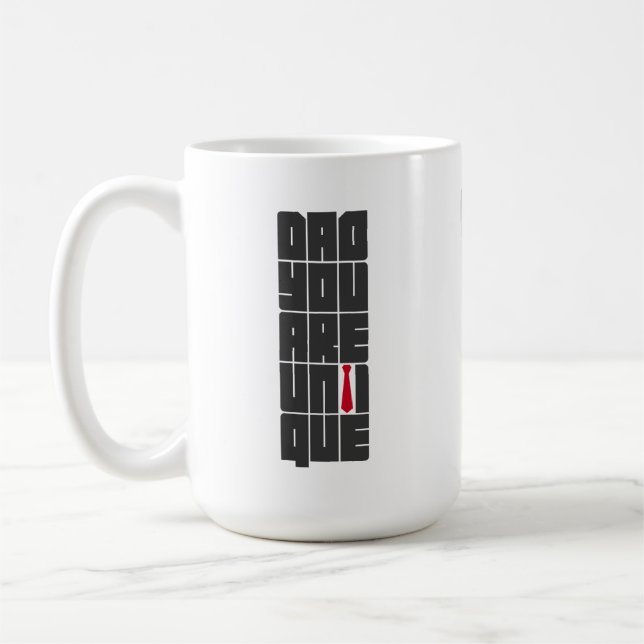 Mug Mots Papa Tu Es Unique (Gauche)