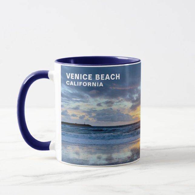 Mug Mouette au coucher du soleil - Venice Beach, CA (Gauche)
