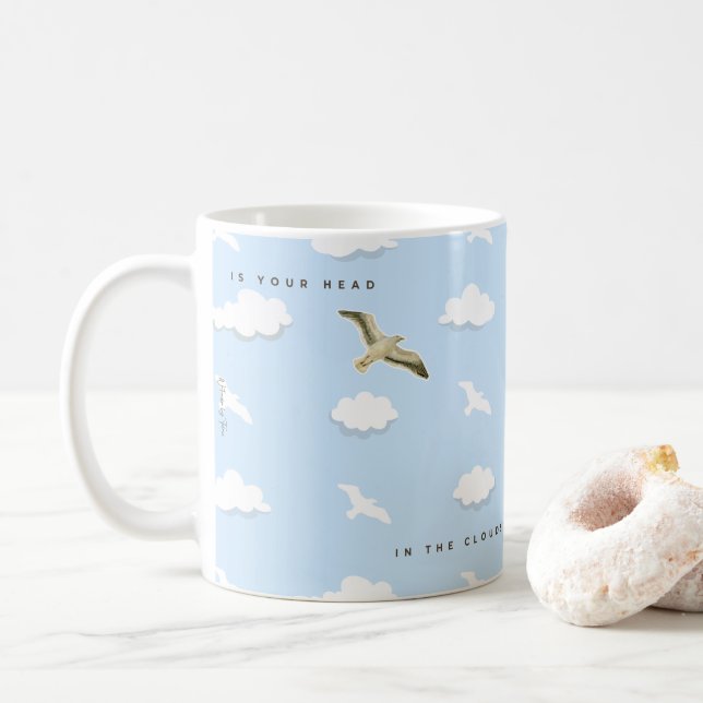 Mug Mouette dans les nuages (Avec donut)