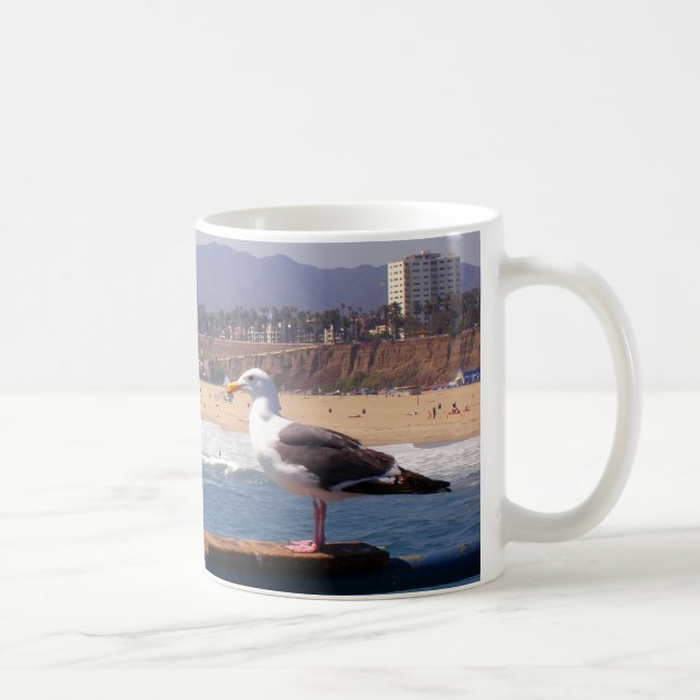 Mug Mouette par la plage de Santa Monica (Droite)