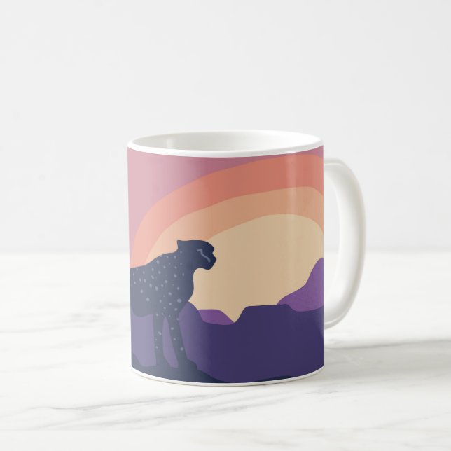 Mug Moug de Cheetah non apprivoisé (Devant droit)