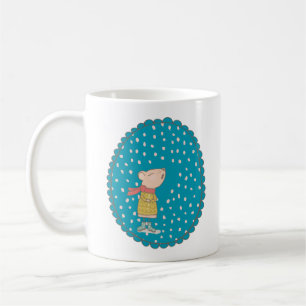 Mug Mouse mignonne chanter des cantiques de Noël en bl