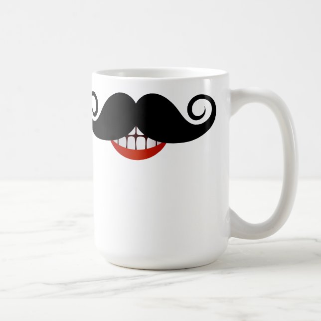 Mug Moustache bouclée (Droite)
