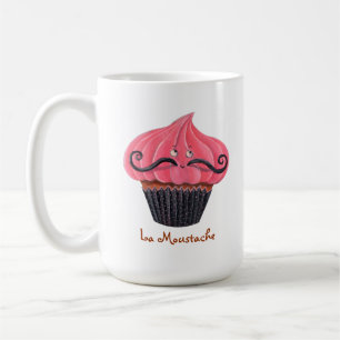 Mug Moustache de petit gâteau et de La