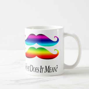 Mug Moustaches de Double-Arc-en-ciel