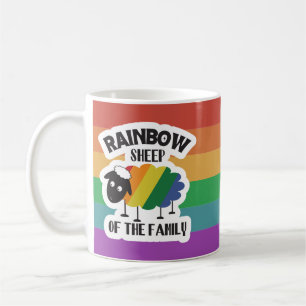 Mug Mouton arc-en-ciel de la fierté de la famille