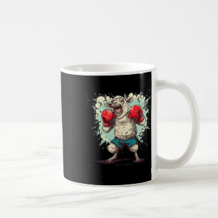 Mug Mouton de boxe avec gants de boxe Kickboxing Drôle
