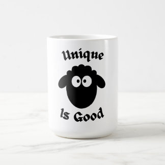 Mug mouton noir : Unique est bon