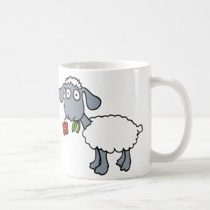 Mug Moutons blancs deux agneaux mignons avec les