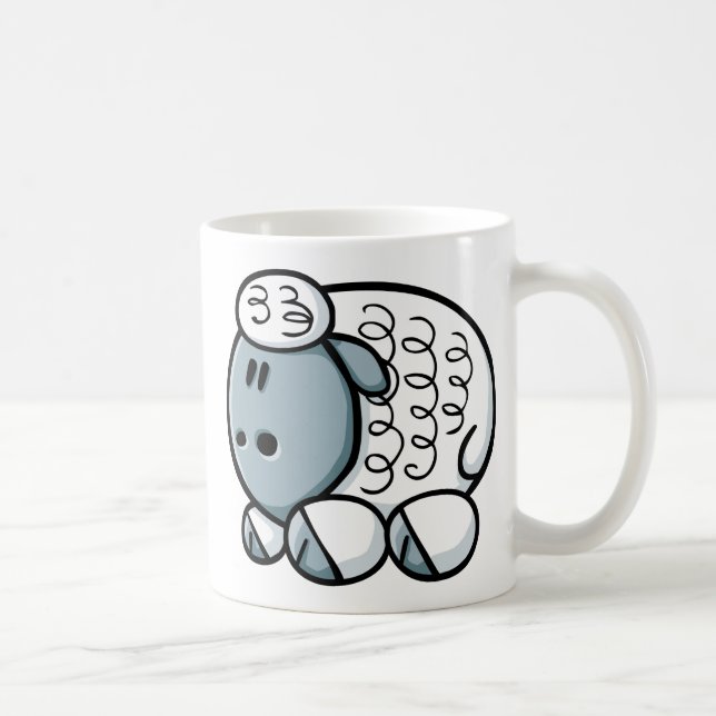 Mug Moutons de bande dessinée (Droite)