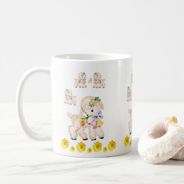Mug Moutons de Pâques (Avec donut)