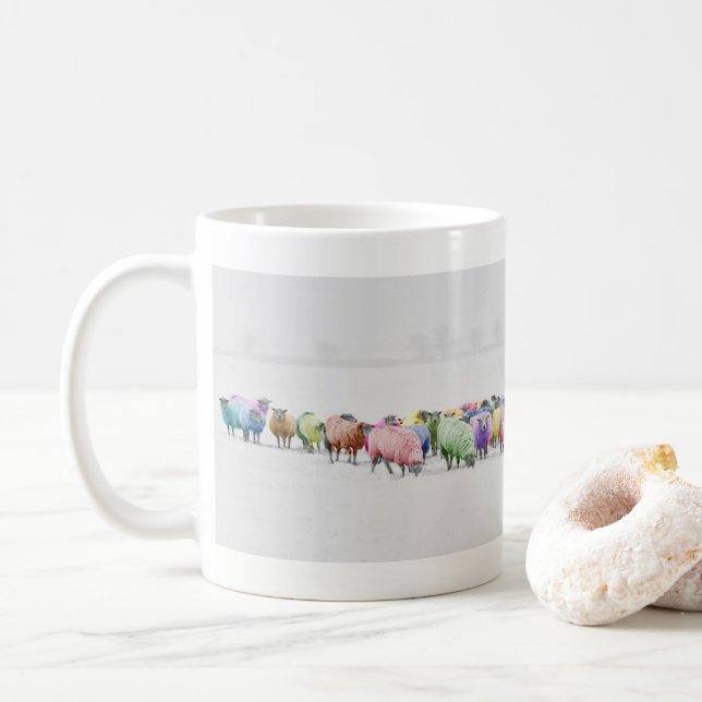 Mug Moutons de plusieurs couleurs (Avec donut)