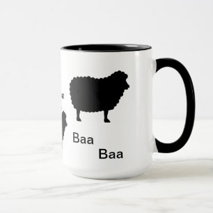 Mug Moutons noirs de bêlement de bêlement
