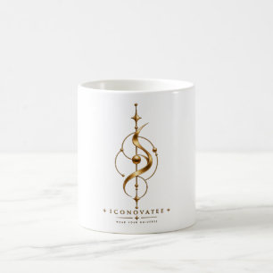 Mug Mouvement Astral Glyph Cosmique Doré