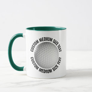 Mug Moyen Texte VERT CHASSEUR Combinaison 325g Tapis d