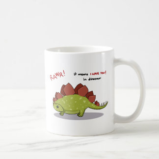 Mug Moyens de Rawr je t'aime dans le Stegosaurus de
