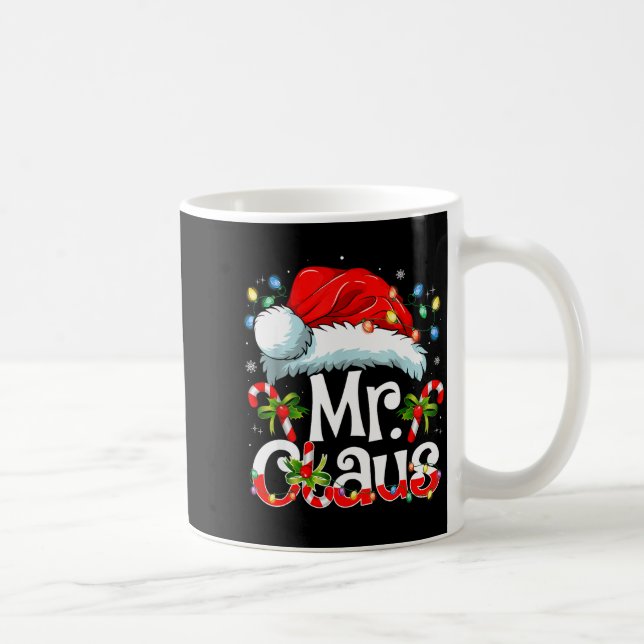 Mug Mr And Mrs Claus Couples Matching Christmas Pajama (Droite)