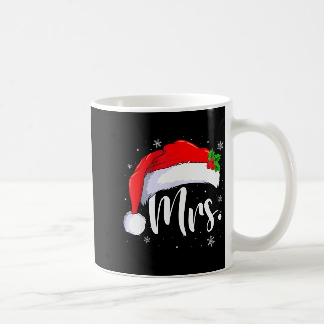Mug Mr And Mrs Claus Couples Matching Christmas Pajama (Droite)