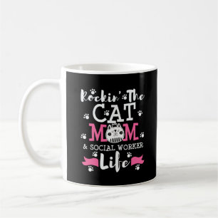 Mug MSW Social Work Cat Mom Graduation Gift