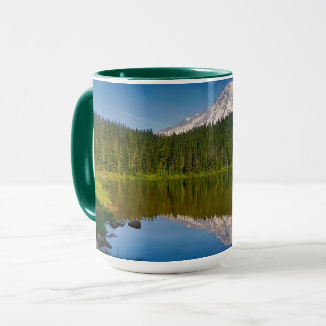 Mug Mt. Rainier et Reflection Lake (Devant gauche)