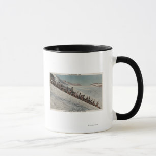 Mug Mt. Rainier, WA - Ligne des gens qui dorment dans