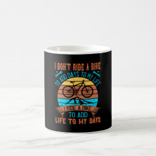 Mug MTB J'Embarque Un Vélo Pour Ajouter La Vie À Mes