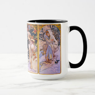 Mug Mucha quatre saisons
