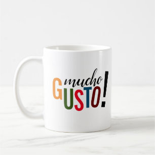 Mug Mucho Gusto coloré ! Ravi de vous rencontrer