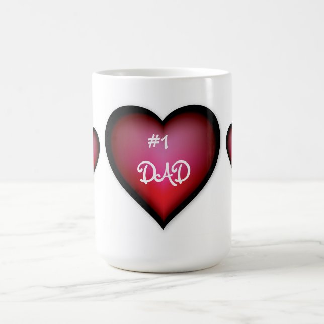 Mug Mug/#1 Papa avec les coeurs (Centre)