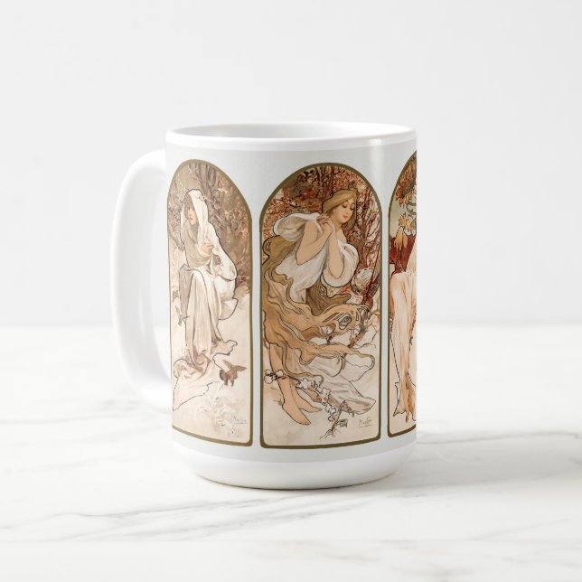 MUG MUG: ALPHONS MARIA MUCHA : LES SAISONS (Devant gauche)