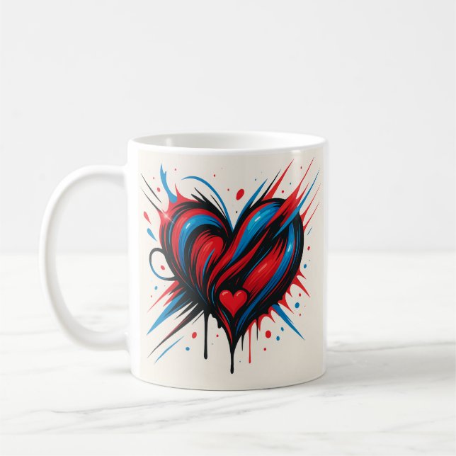 Mug "Mug cardiaque électrique - Sip with Passion" (Gauche)