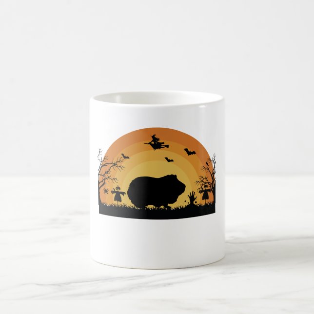 Mug "Mug de lune de porc d'Halloween en Guinée - Coût  (Centre)