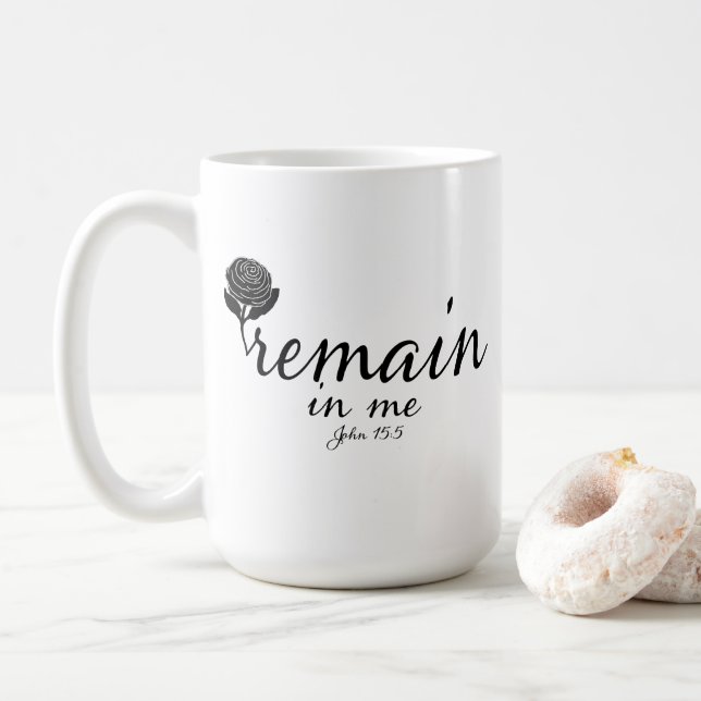 Mug Mug: Écriture - Reste Jn 15:5 (Avec donut)