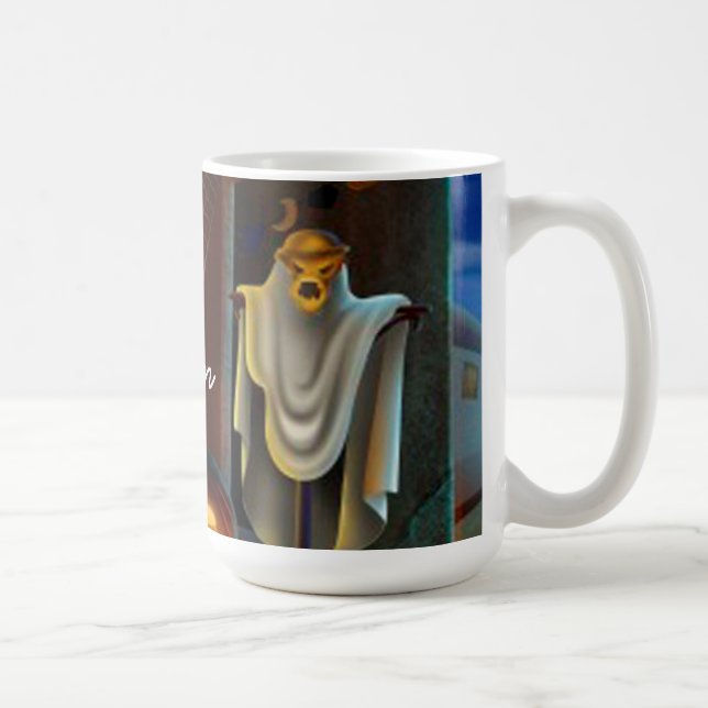 Mug Mug/Fantôme d'Halloween et Citrouilles (Droite)