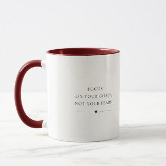 Mug « Mug Minimaliste Motivant – Concentrez-vous sur v